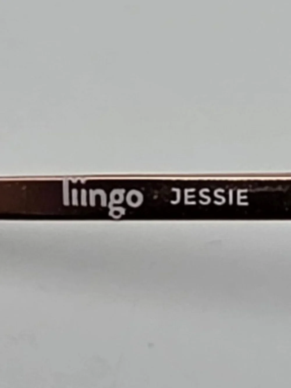 Liingo Jessie Rose Gold Crystal Brown Round Eyeglasses Frame 48-21-135
